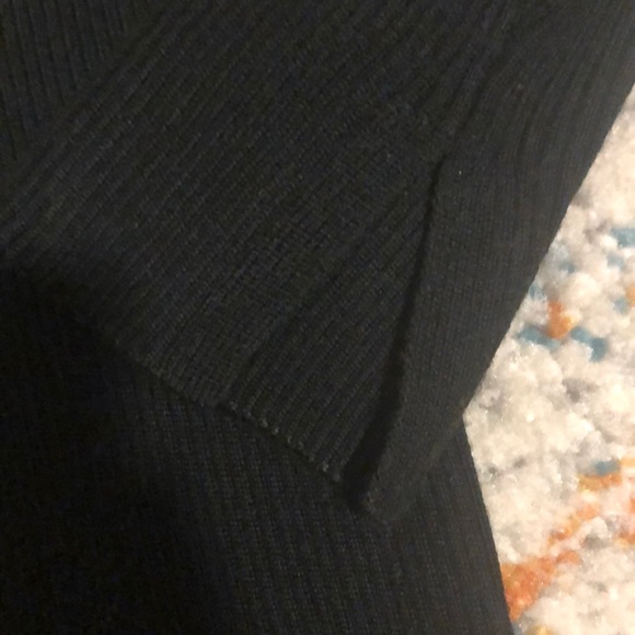 Uniqlo ribbed sweater knit dress black S - Picture 4 of 6